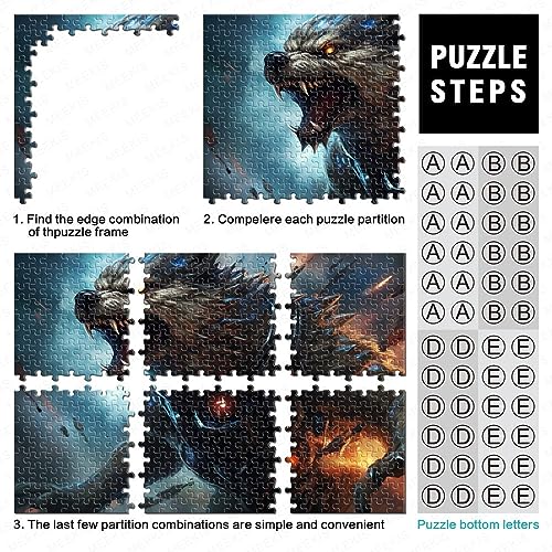 Puzzle en bois jeu d'intelligence 1000 pièces sci-fi décoration murale 75x50 - 4