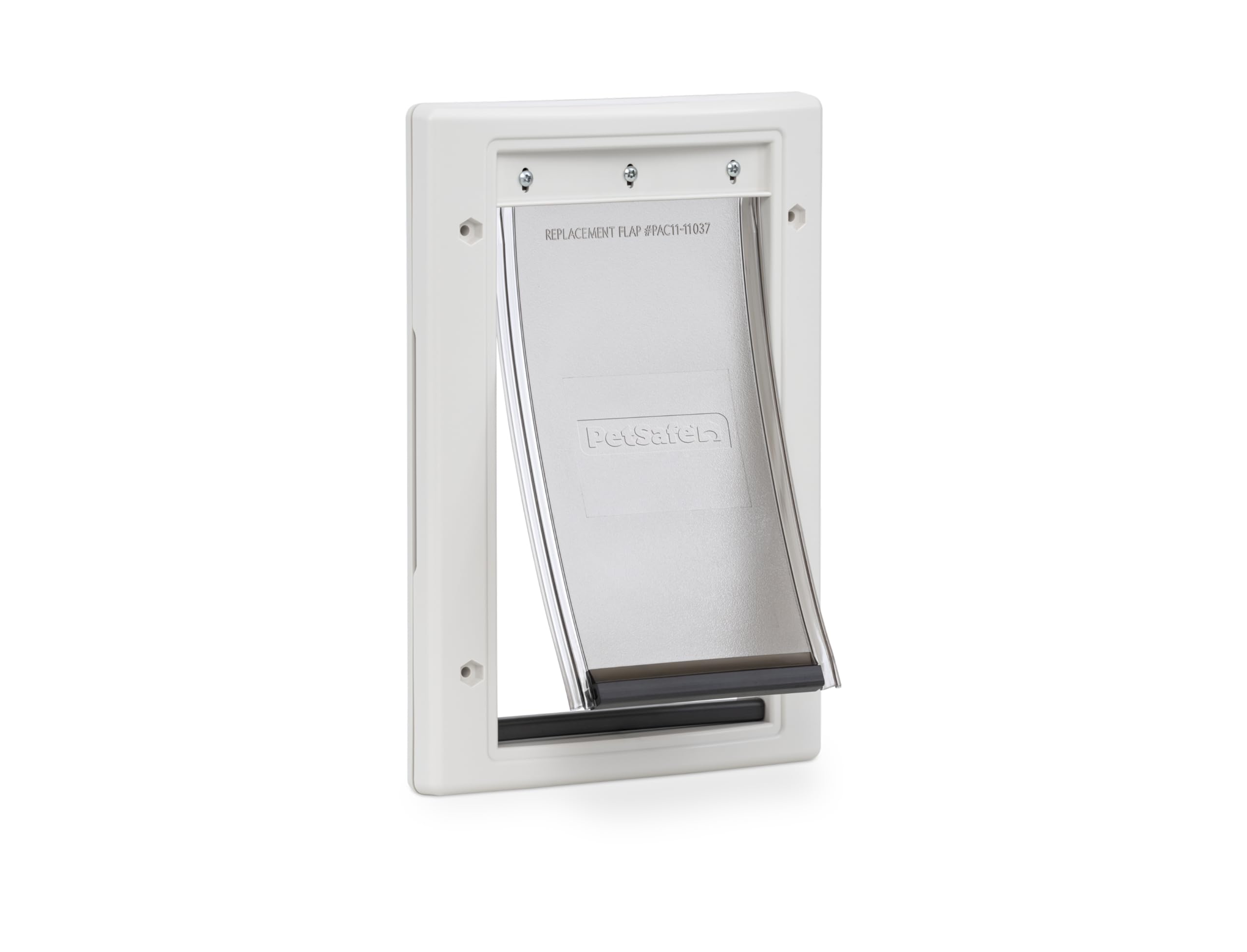 PetSafe Plastic Pet Door - Easy Install for Wood, PVC Metal & Paneled Doors - Rust-Free Plastic Frame - Flap Dimensions 5 1/4" W x 8 1/8" H - for Large Dogs Weighing Up to 100 lb