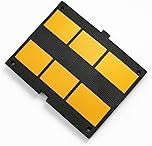 Dosso Artificiale per Garage 3x48x60, Made in Italy - Dosso Rallentatore Stradale in Gomma o PVC ad altissima resistenza – Dosso a Lunga Durata e Alta Visibilità - Rallentatore di Velocità a 50km/h