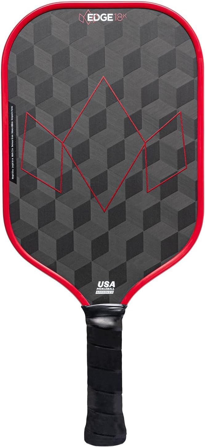 Diadem Edge 18K Pickleball Paddle Series | USAPA Approved, 18K Carbon Fiber Face for Unmatched Spin & Control, Durable Edge Shield Pro | Multiple Colors & Styles