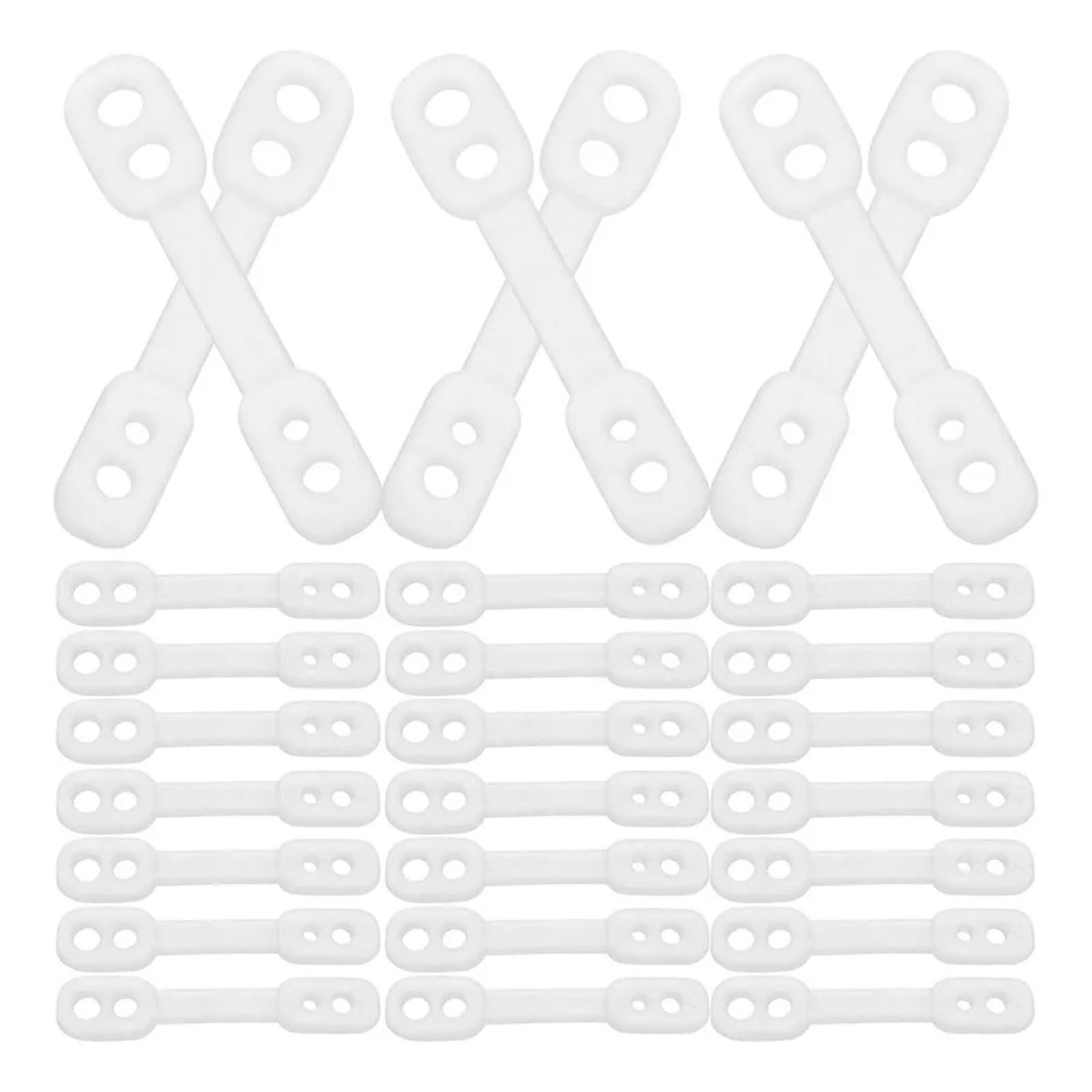 Clothes Hanger Connector Hooks 60Pcs Silicone Windproof Hanger Buckles Clothes Fixation Clips Non-Skid Fastener Portable Lightweight Household Use for Wardrobe Storage