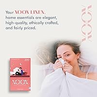 Vista 6 de XOOX Linen Juego de 2 fundas de almohada 100 % algodón egipcio, tamaño King, lujosas fundas de almohada de algodón de 500 hilos (blanco), suaves