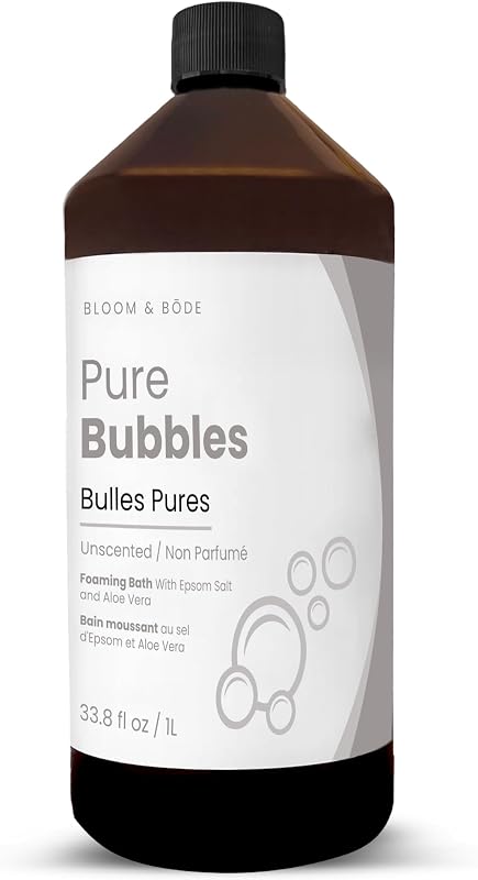Espuma para banho sem fragrância Bloom & Bōde com aloe vera e sal de Epsom, 1 L