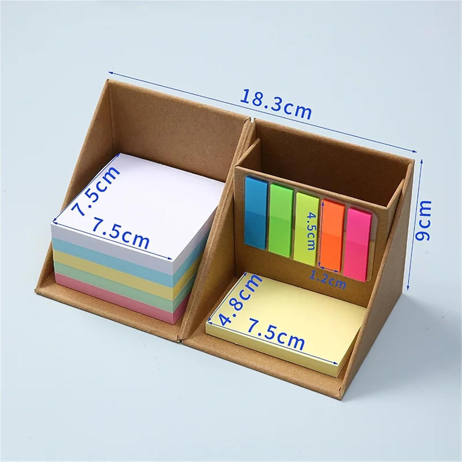 Sticky Note Holder 3pcs Boxed Sticky Notes, Index Labels, Reading , Stickers, Transparent Waterproof