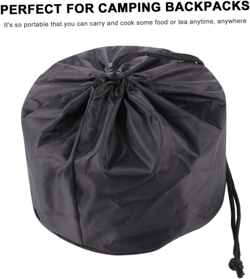 1set Camping Pot Set Portable Cookware Cutlery BBQ Accessories for Camping Kitchen