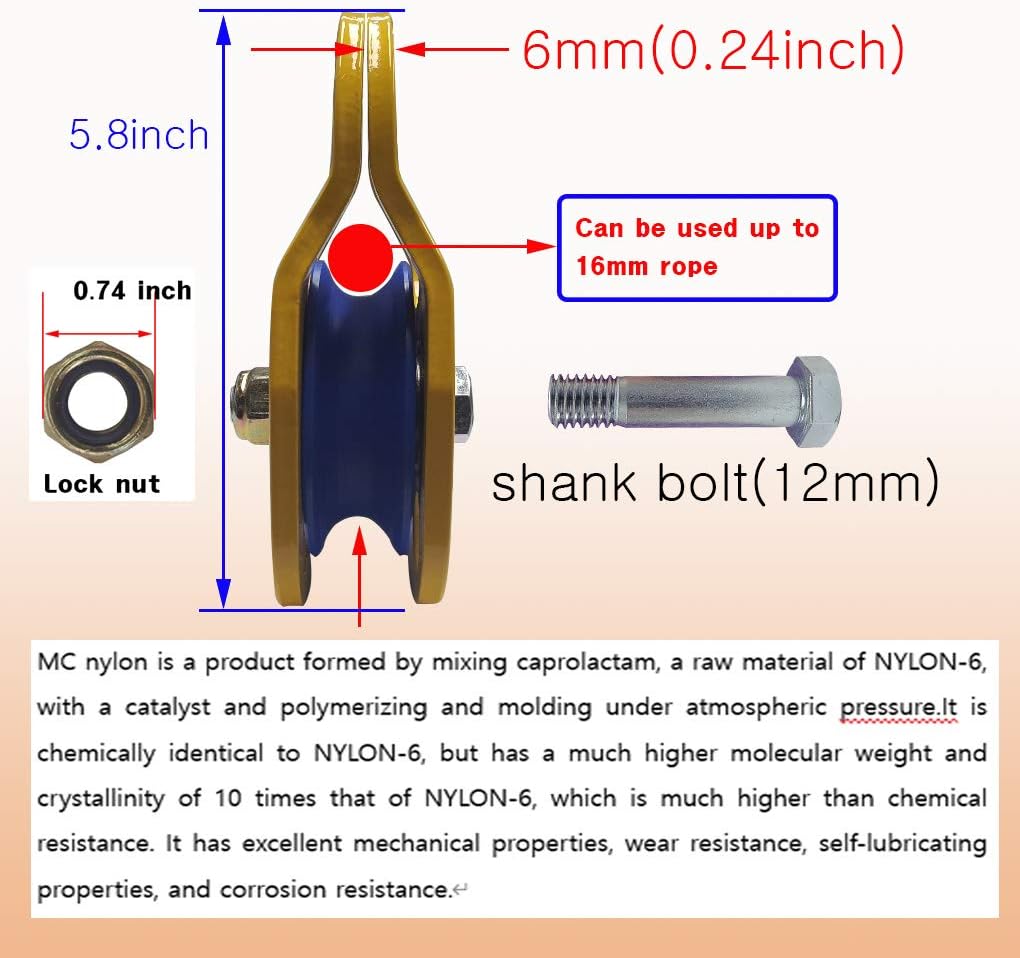 SSACK Snatch Block Snatch Pulley Block for Winches Synthetic Rope Max Load 29,000 lbs : Automotive