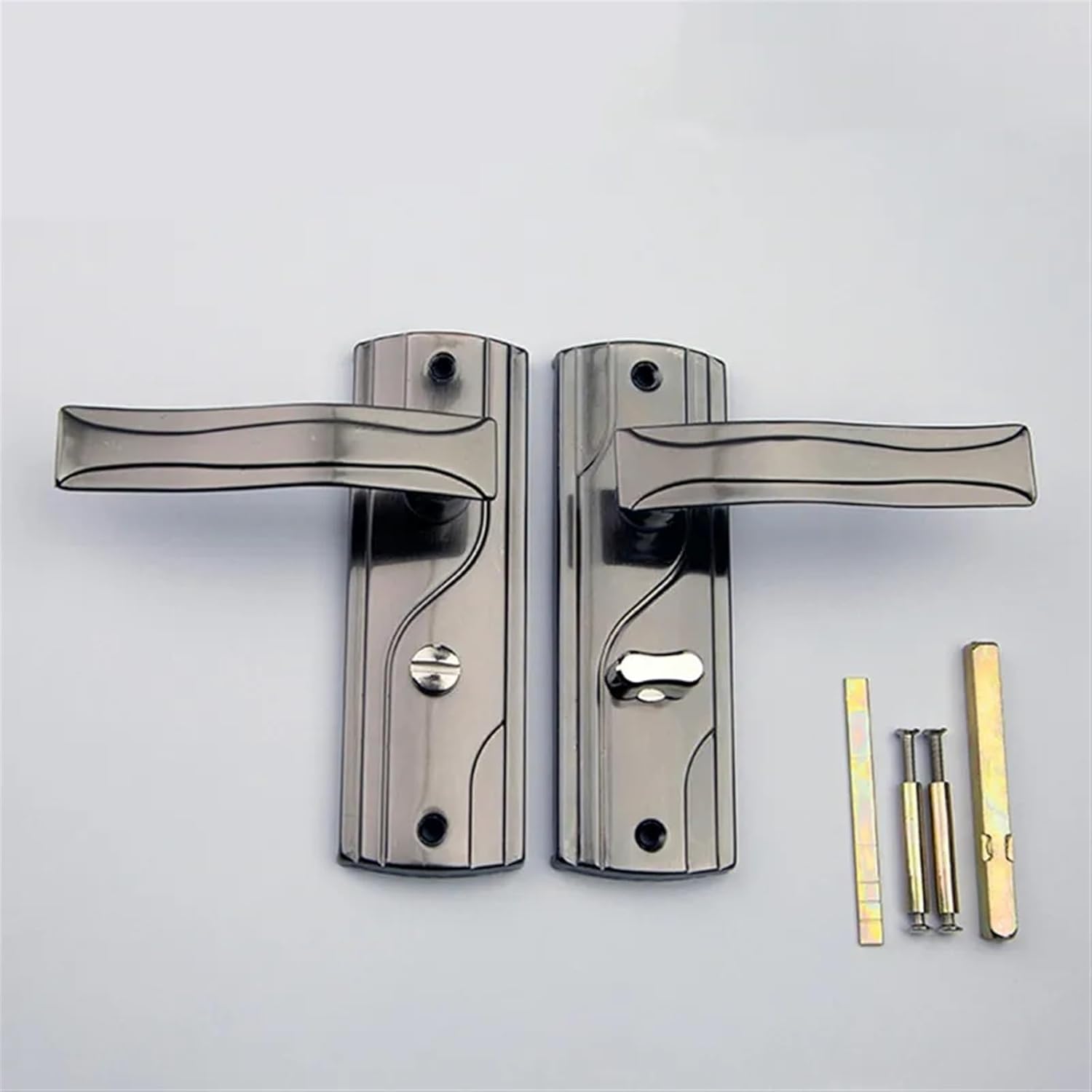 Door Handle,Interior Door Handle, Keyless Interior Mortise Lever Handle Set for 35-50mm for Bathroom, Kitchen, Toilet