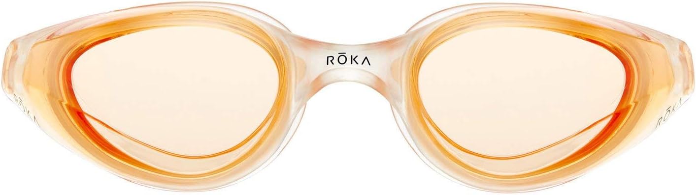 ROKA R1 Anti-Fog Swim Goggles with RAPIDSIGHT Razor Sharp Optics - Light Amber
