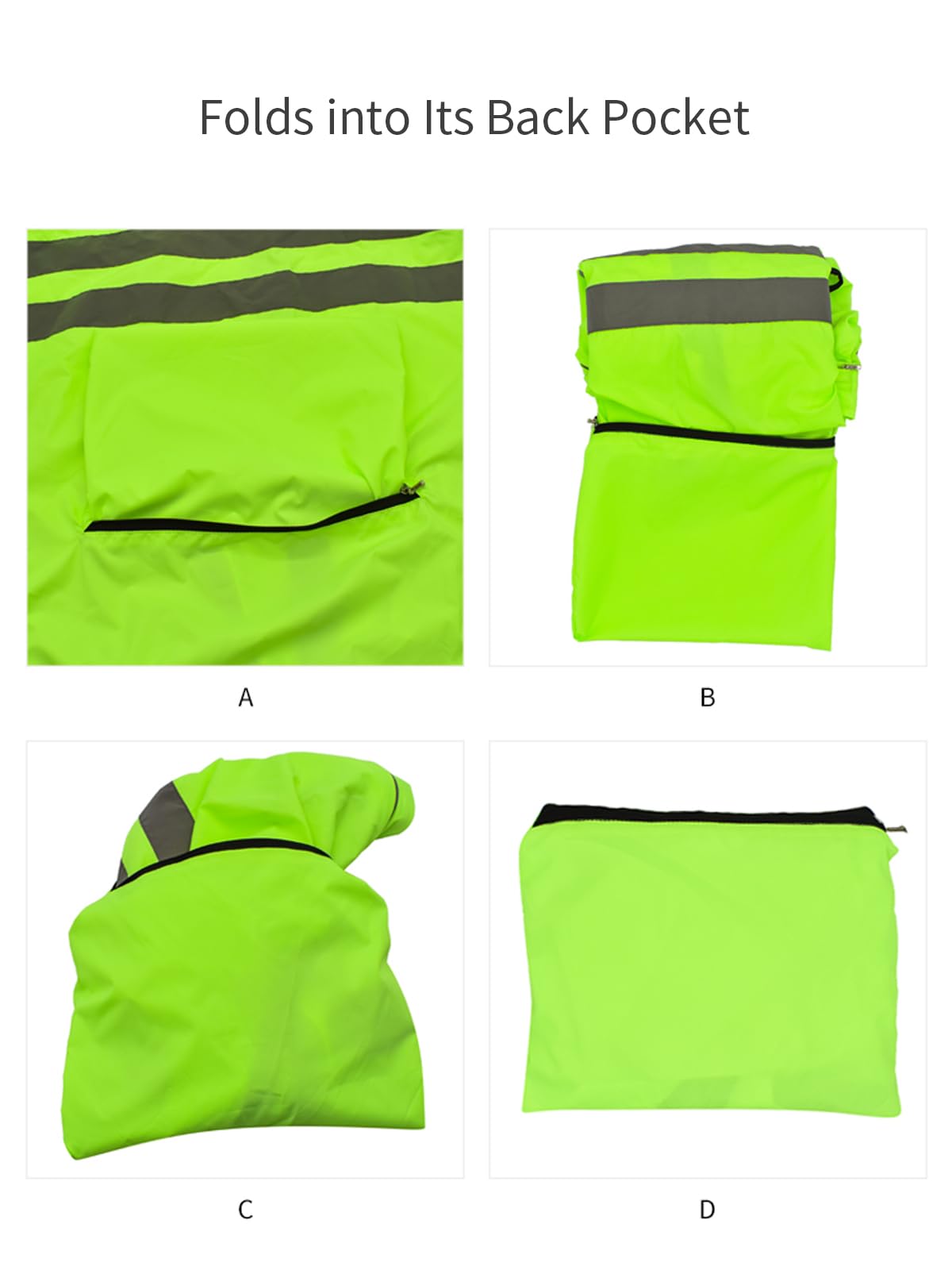 WOSAWE Chaleco de ciclismo para hombre ligero impermeable moto viento abrigo reflectante correr montañismo ropa deportiva