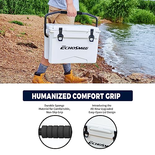 Image of EchoSmile 25 /30 /35 /40 /60 /75 Quart Rotomolded Cooler, Built to Stand up to The Rigors of The Journey