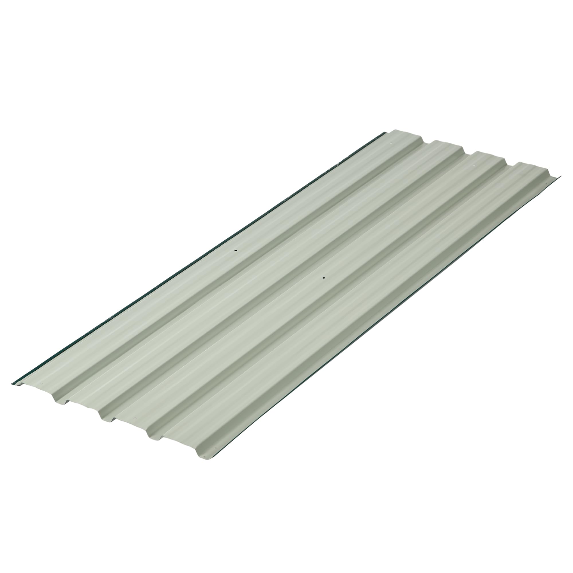 Outsunny 12 Stück Trapezblech 129x45cm 7m² Verzinkt Dachblech 0,25 mm Wetterfest Profilblech Verzinkter Stahl Dachplatten Dachpaneele Stahlblech Wellblechplatten für Dach Gerätehaus Carport Grün