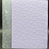 Plastic Embossing Folder (6'' x 8'' | Dots Pattern) Paper Crafts Plastic Textured Impressions for Card Making Scrapbooking