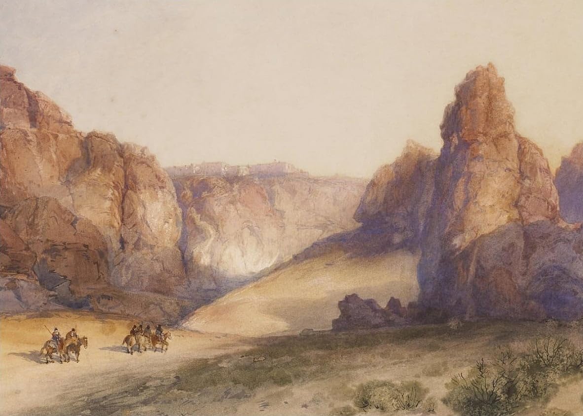 Cuadro cuadro sobre lienzo de arte clasico roca de Acoma Moran impresion alta fidelidad 5
