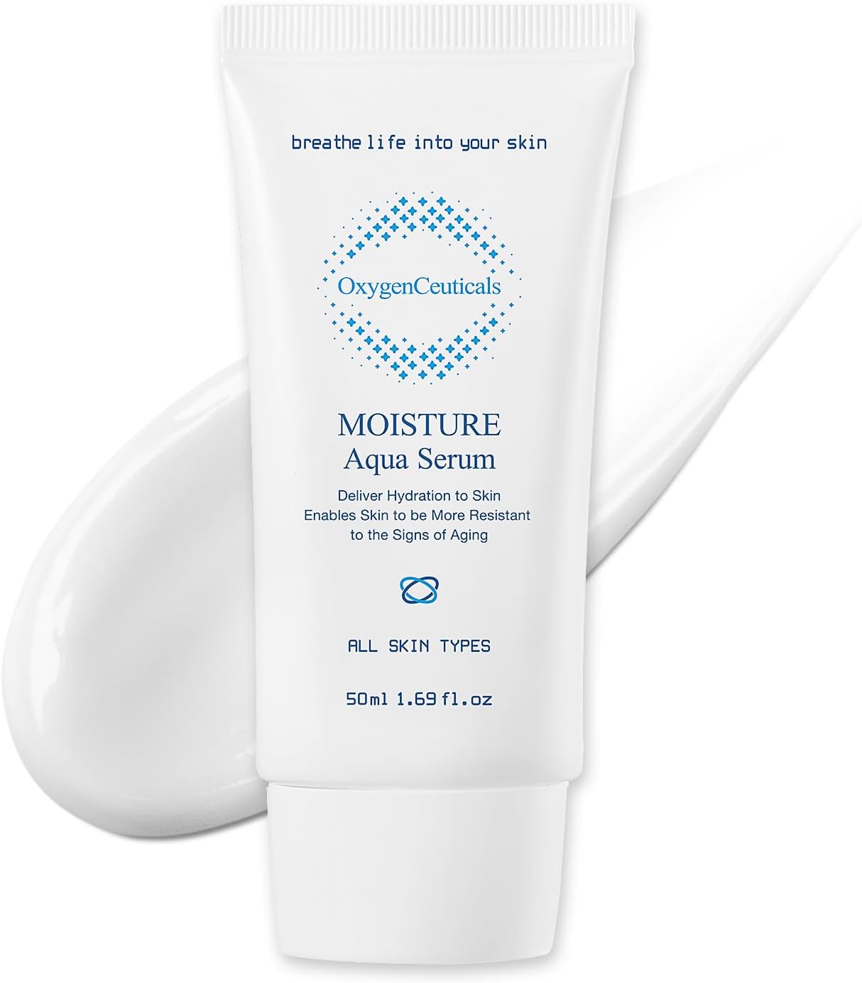 Moisture Aqua Serum โ Deep Hydrating & Moisturizing Serum with Hyaluronic Acid & Jojoba Oil, Non-Irritating Formula suitable for Dry, Oily & Acne-Prone Skin. 1.69 fl.oz (50ml)