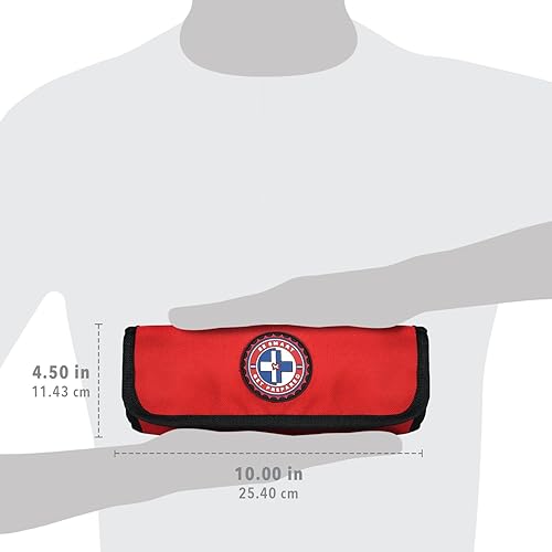 Miniatura 9 de Be Smart Get Prepared Kit de primeros auxilios deportivos de entrenador y equipo de 73 piezas en bolsa enrollable: limpiar, tratar, proteger cortes,