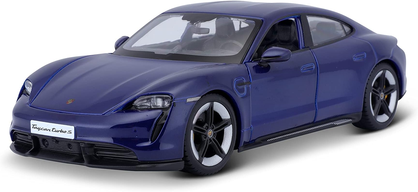 18-21098B Porsche Taycan Turbo S in Blue in 1/24 Scale (18-21098B), unisex, children, Colour