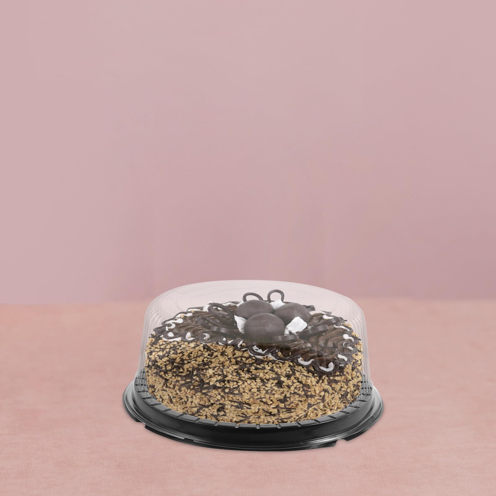 GRADENEVE 10pcs Cake Box Cups Clear Cake Holder Paper Clear Cake Container Dome Trays Display Platter Carriers Boxes Cake Pan Round Cake Containers Carrier with Lids Plastic Cover