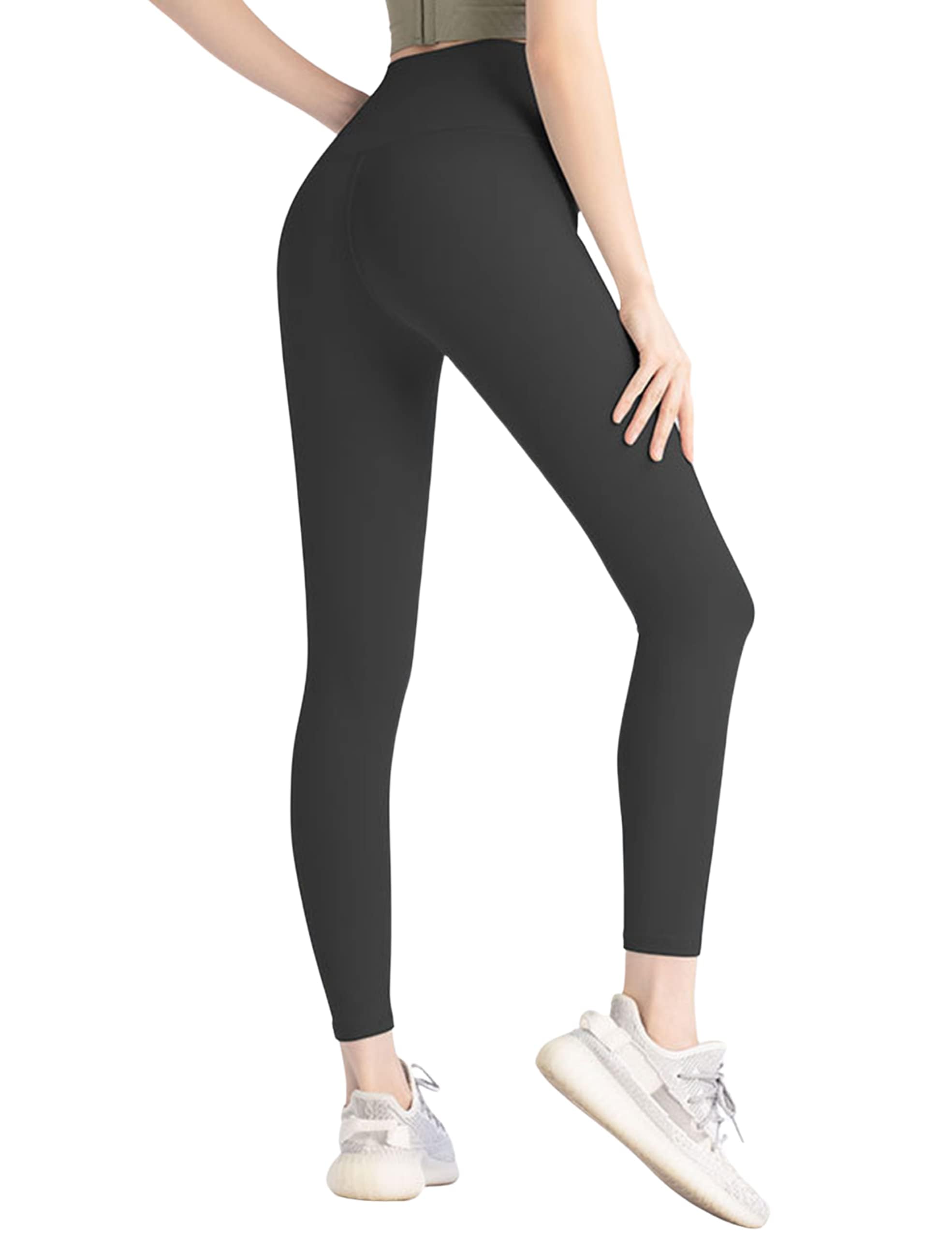 SunMate Sport Legging for Women Gym Workout Running Fitness Tight Female Elastic Bottoming Hip Lift Yoga Pants No Front Seam
