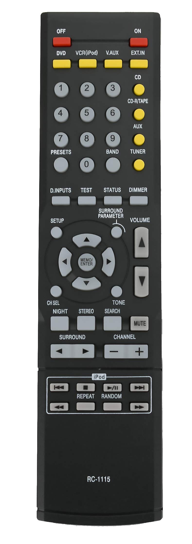 VINABTY Telecomando Universale IR RC-1120 Sostitutivo Per Denon AVR-590, AVR-1610, DHT590BA - 5