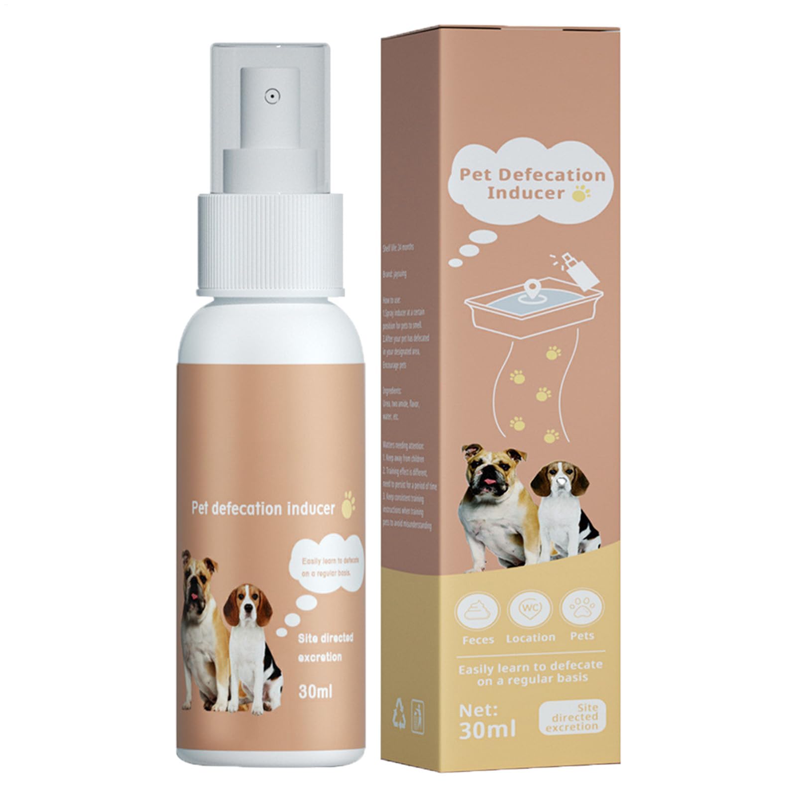 Spray d'apprentissage de la propreté pour chien, parfum naturel, 1 pièce, spray d'apprentissage de la propreté, attractif pour pipi pour animaux domestiques, application facile ciblée, pour tapis ou