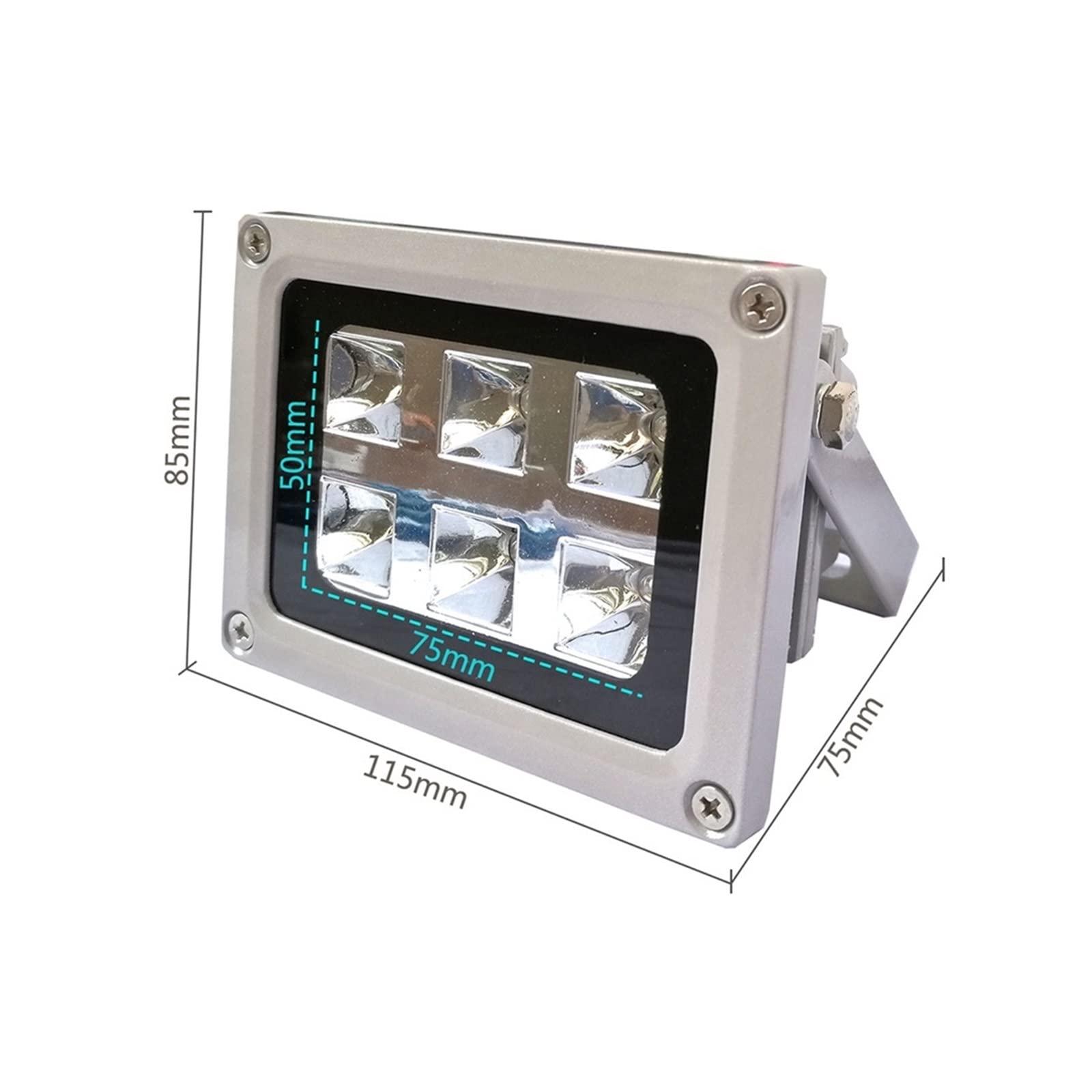 Lampada UV per Resina Faretto ad asciugatura rapida 365nm 395nm 405nm Saldatura Olio verde Vernice for PCB Colla ottica Resina sensibile Polimerizzazione UV Lampada LED a raggi ultravioletti(395nm)