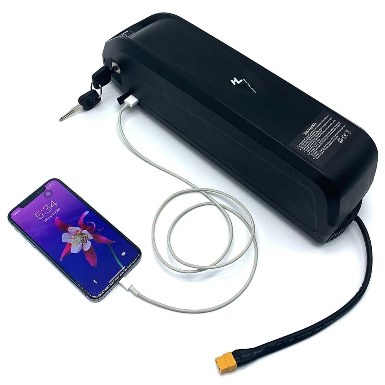 48V,17.5Ah,E-Bike Battery Hailong Li-Oin Battery Lockable 48V 17.5Ah/20Ah Battery for 250W 500W 750W 1000W Motor,with Charger And USB