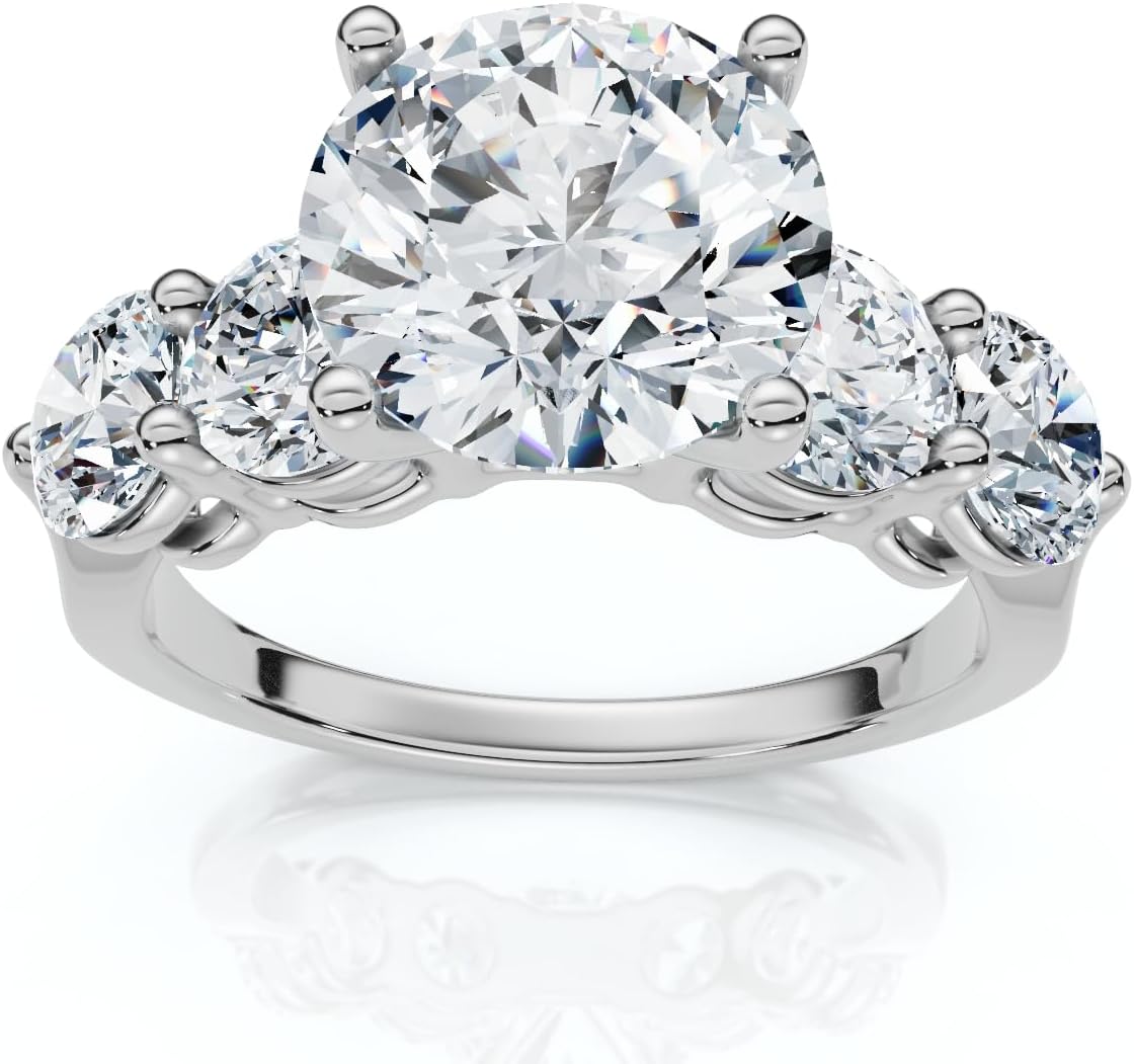 P3 POMPEII3 Pompeii Certified 3 1/2Ct Diamond Engagement Ring 14k Gold or Platinum Lab Grown (F/G,VS1-VS2)