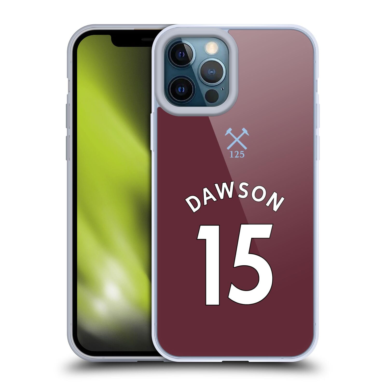 Carcasa West Ham para iPhone 12 Pro Max de gel de silicona flexible 7