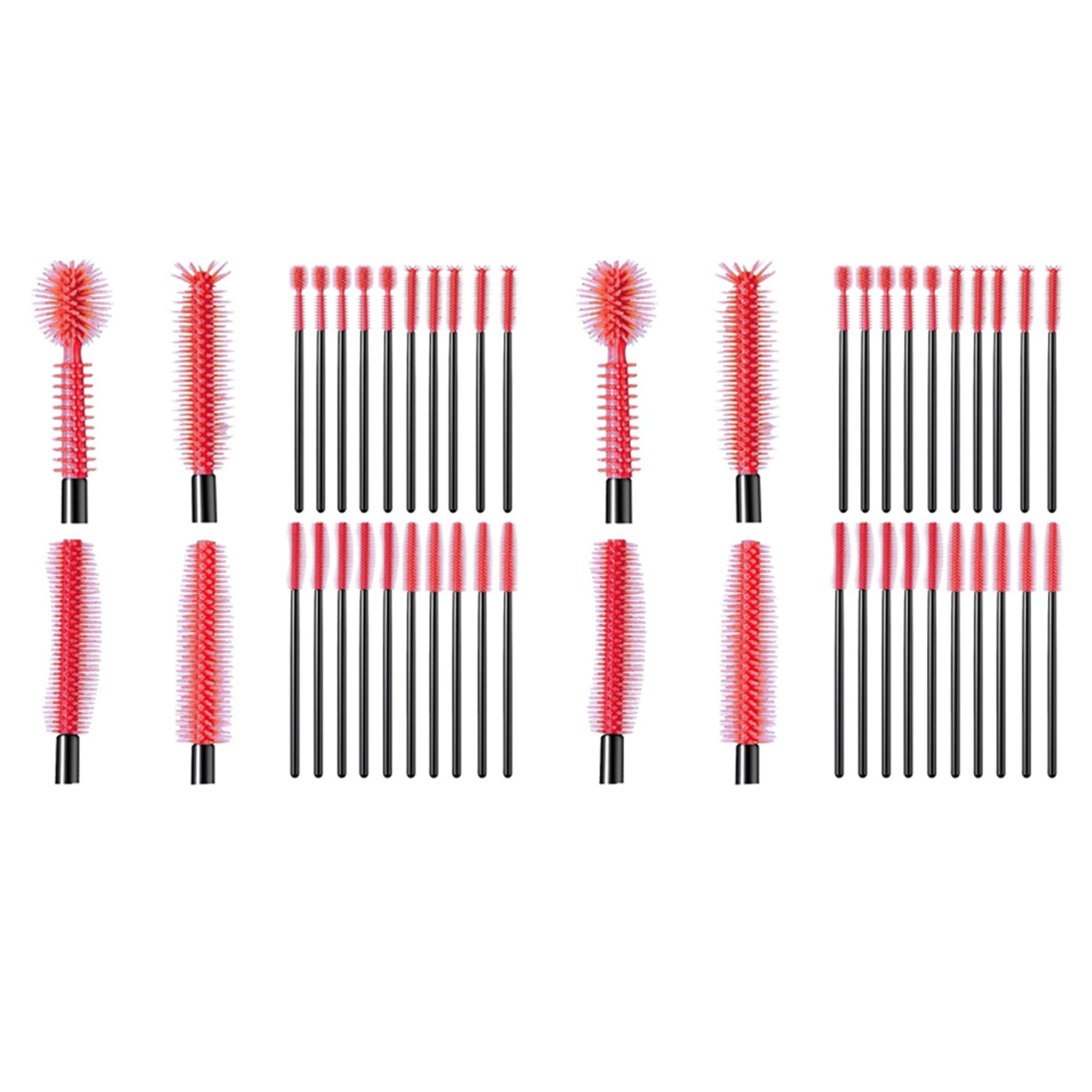 Hndhbfgrt 40 Pcs Cranny Sewing Machine Cleaning Brushes, Reusable Silicone Dense Bristles Cleaning Brushes for Sewing Machine