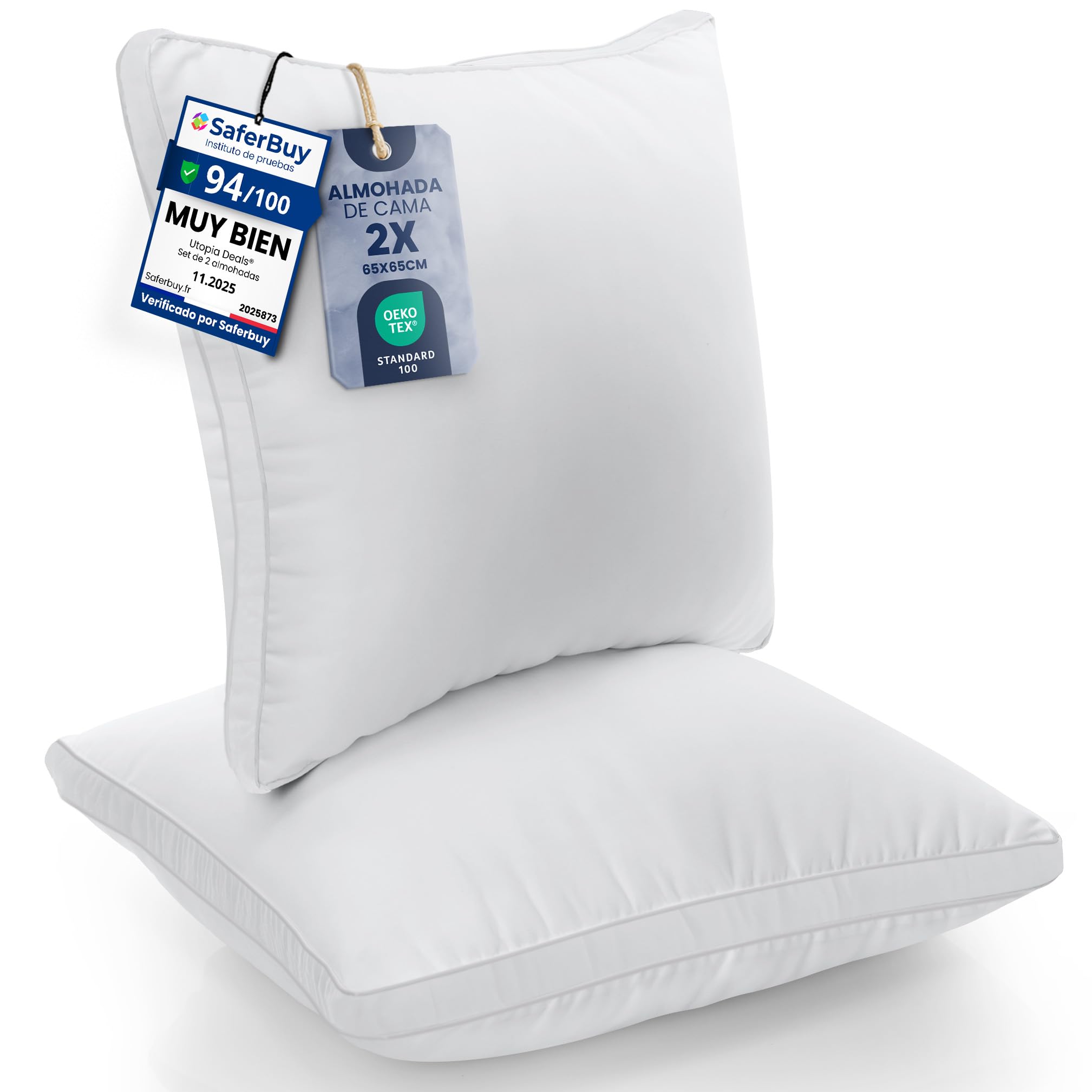Almohadas Utopia Bedding: Sueño de Lujo y Soporte Óptimo