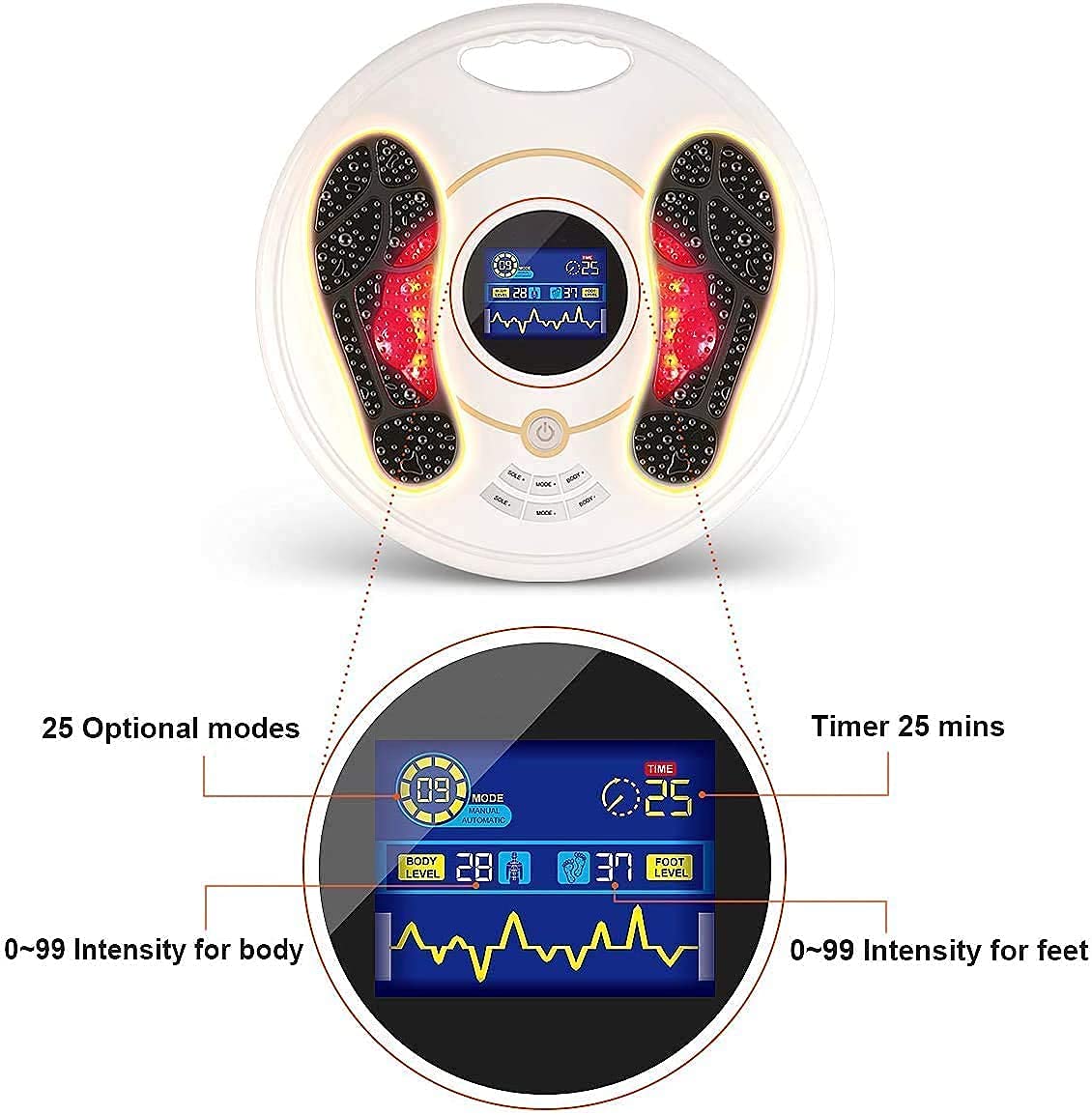 Buy EMS Foot Massager EMS & TENS Muscle Stimulator, Relax Treatment
