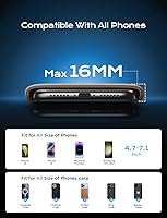 Vista 7 de LISEN Soporte de teléfono para salpicadero de automóvil, soporte para salpicadero, se adapta a superficies curvas, compatible con iPhone, Samsung