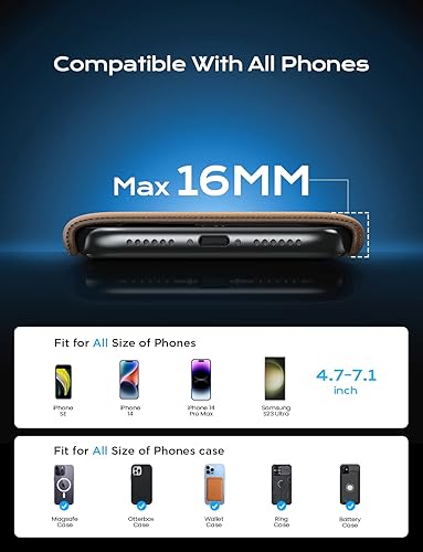 Miniatura 7 de LISEN Soporte de teléfono para salpicadero de automóvil, soporte para salpicadero, se adapta a superficies curvas, compatible con iPhone, Samsung,