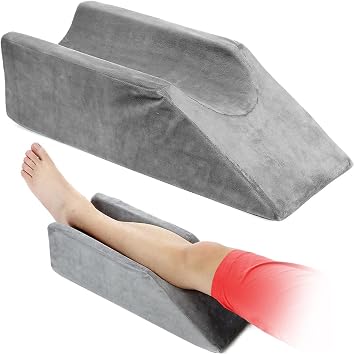 Leg Elevation Wedge Pillow Knee Foam for Sleeping Post Surgery Foot Leg Rest Pillows Knee Support Cushion Medical Elevated Pillow Leg Elevator Bed Positioning Wedge Ankle Surgery Recovery 50cm Long