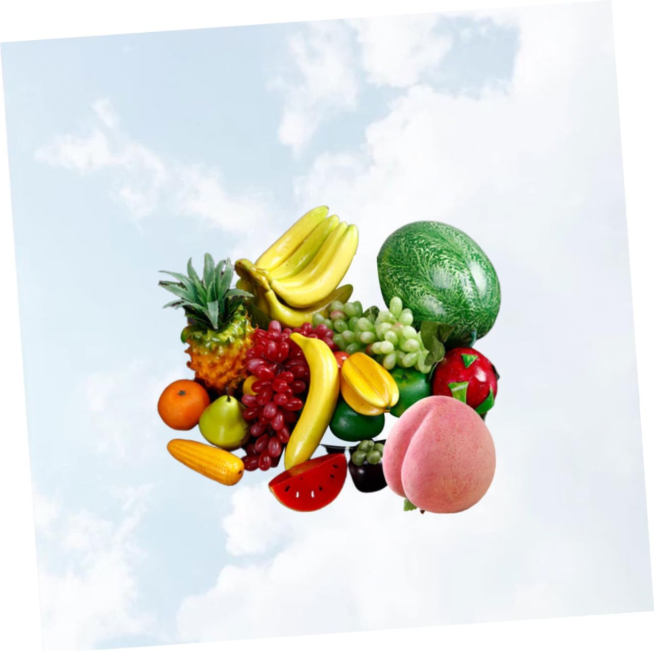 Garneck 20pcs Artificial Fruit and Vegetable Model Realistic Simulation Props for Home Decor Random Styles Photo Shoots and Gift Giving