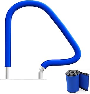 Pool Handrail Cover, 4 Feet Swimming Pool Hand Railing Covers with Zipper Slip Resistant Anti-Scald Safety Rail Grip Handl...