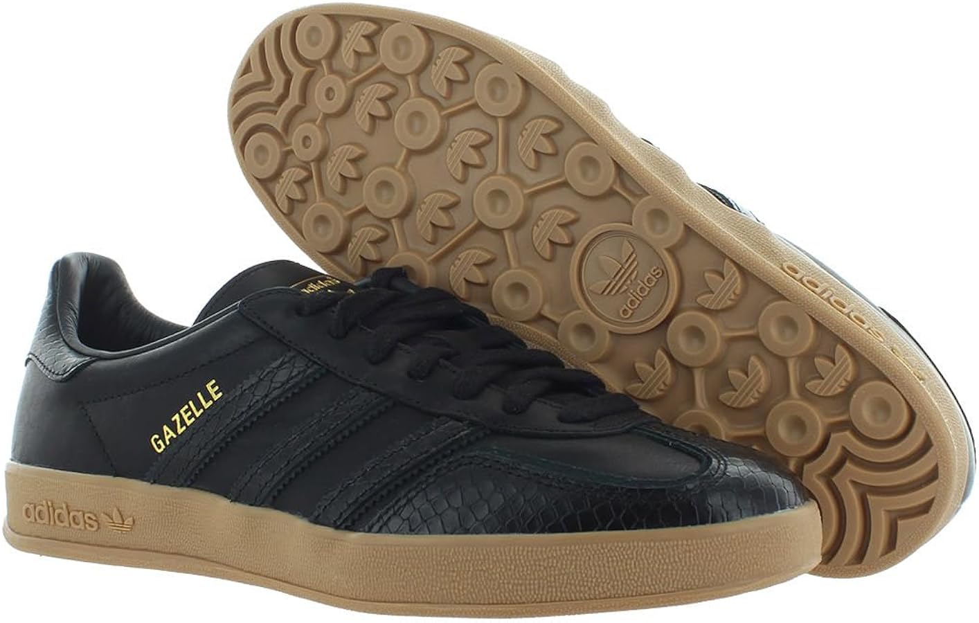 Amazon.com | adidas Men's Gazelle Indoor Sneaker, Core Black/Core Black/Gum,  Size 7 | Fashion Sneakers