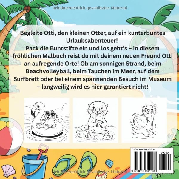 Urlaub mit Otti: Das kreative Malbuch für kleine Entdecker - Ab 4 jahren
