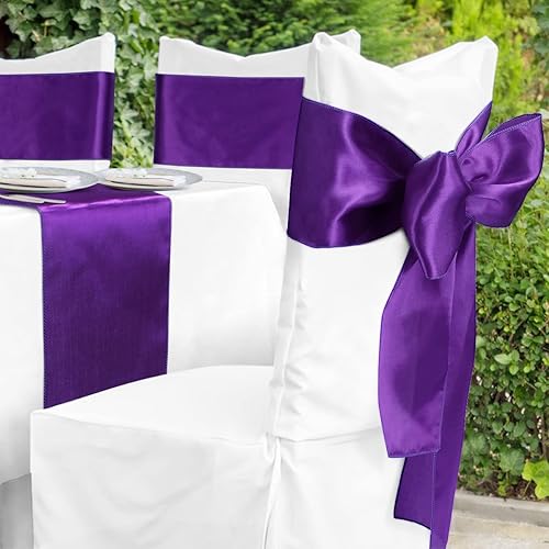 Vista 32 de Babenest - 10 lazos para sillas de satén para bodas, banquetes o fiestas de Navidad, baby shower eventos decoración (dorado)