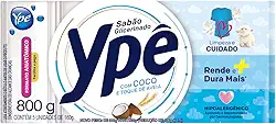 Ypê Sabão em Barra Coco e Aveia 900g - 5 unidades de 160g