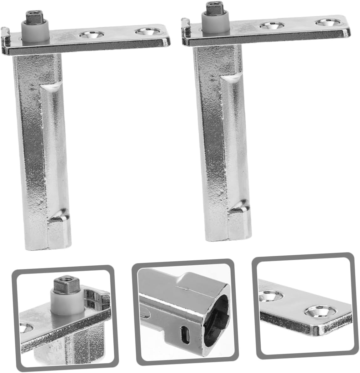 Toyvian Freezer Door Hinge Replacement 2pcs Zinc Alloy Automatic Door Closer for Fridge