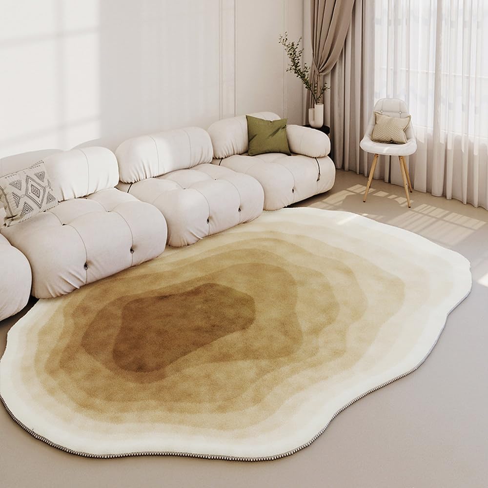 Modern Irregular Washable Living Room Carpet Light Luxury Thickened Soft Bedroom Room Rug,I,200X300cm