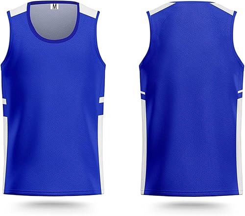 LTHYTY Camisetas de baloncesto deportivas en blanco de malla reversible para rendimiento atlético, uniformes de equipo S-3XL