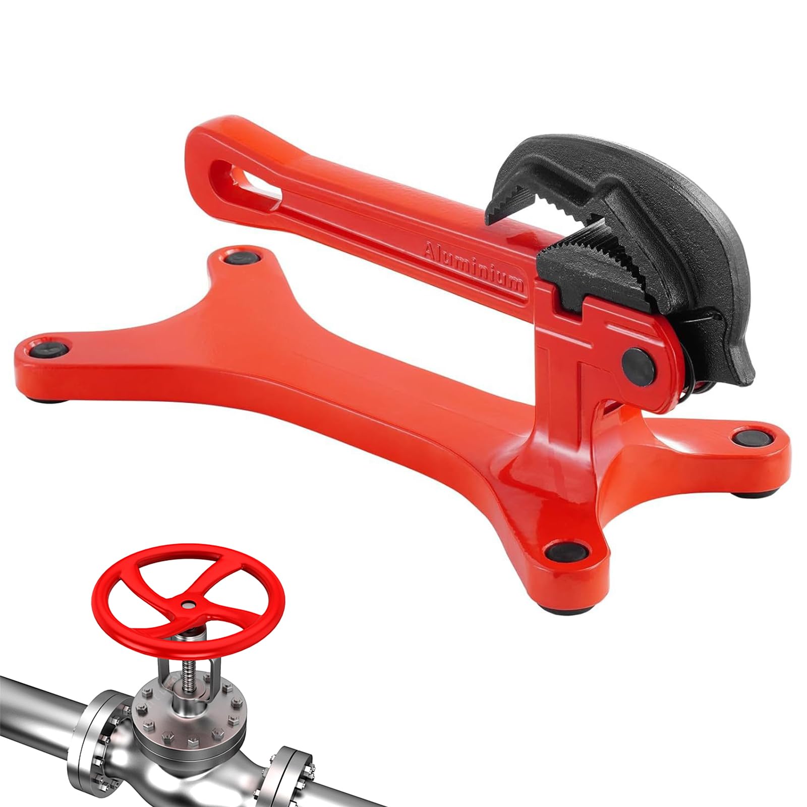Portable Aluminum Pipe Vise, Lightweight Plumbing Tool for Pipe Holding