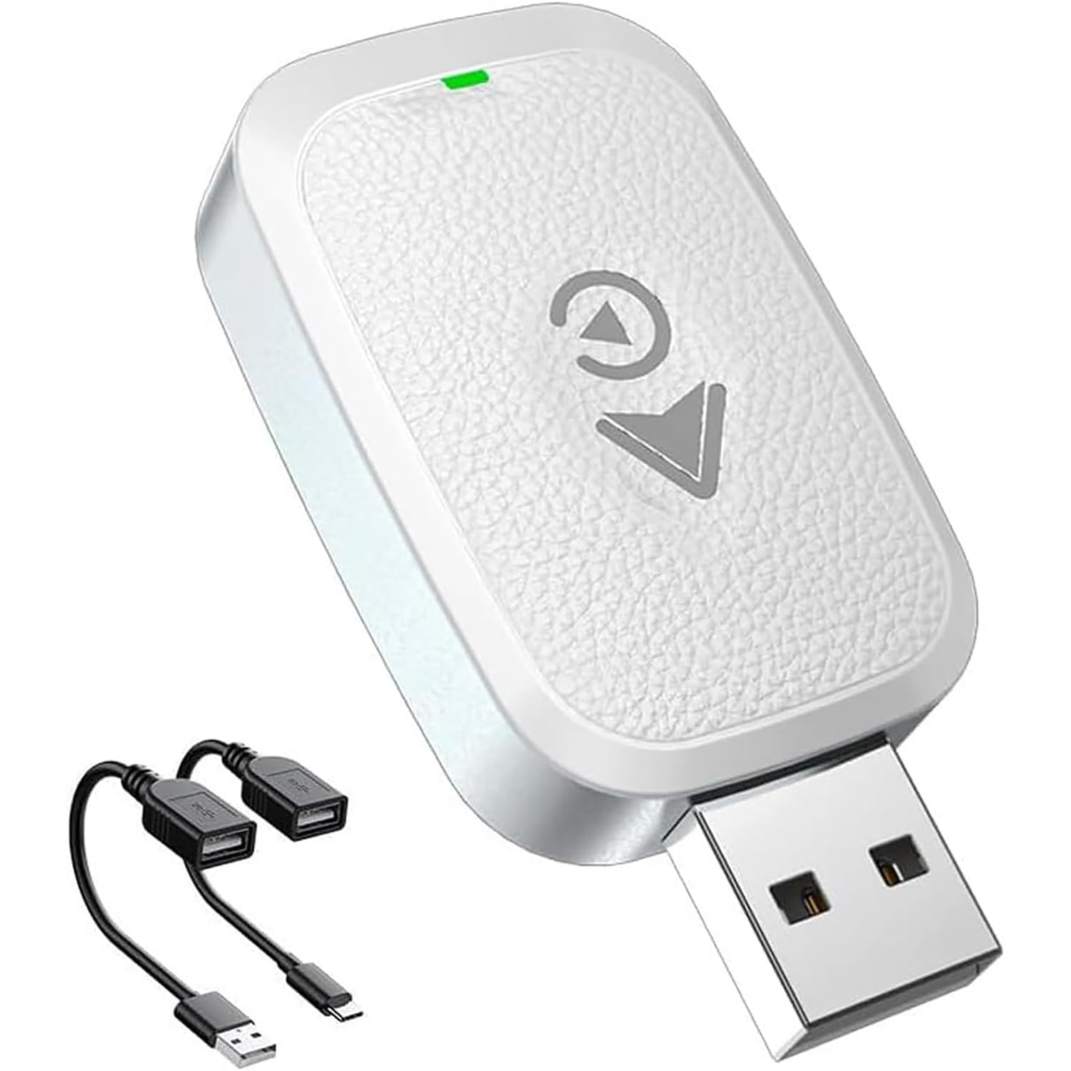 RJXGJK Wireless CarPlay Dongle for VW Volkswagen Bora 2018 2019 2020 2021 2022 2023 2024, 2-in-1 Plug Play, Converts Wired to Wireless Auto Connect Fast and Stable, Car Play Android Auto,White