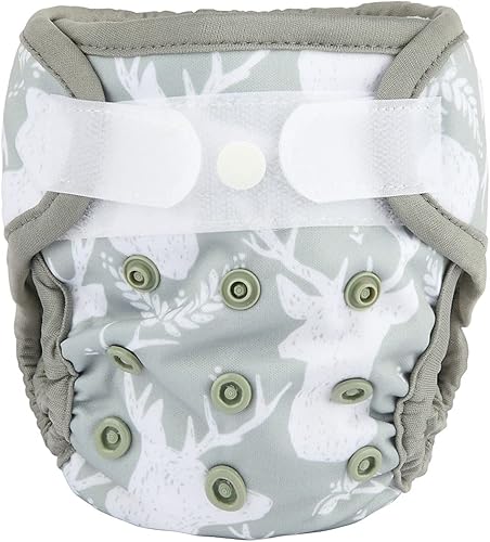 Miniatura 23 de Pañal de tela para bebé recién nacido con gancho y lazo (conejo de lobo) Conejo,Animal Friends,Be Brave,Tipi Bear Fox,Alpacas Azules,Dinosaurios