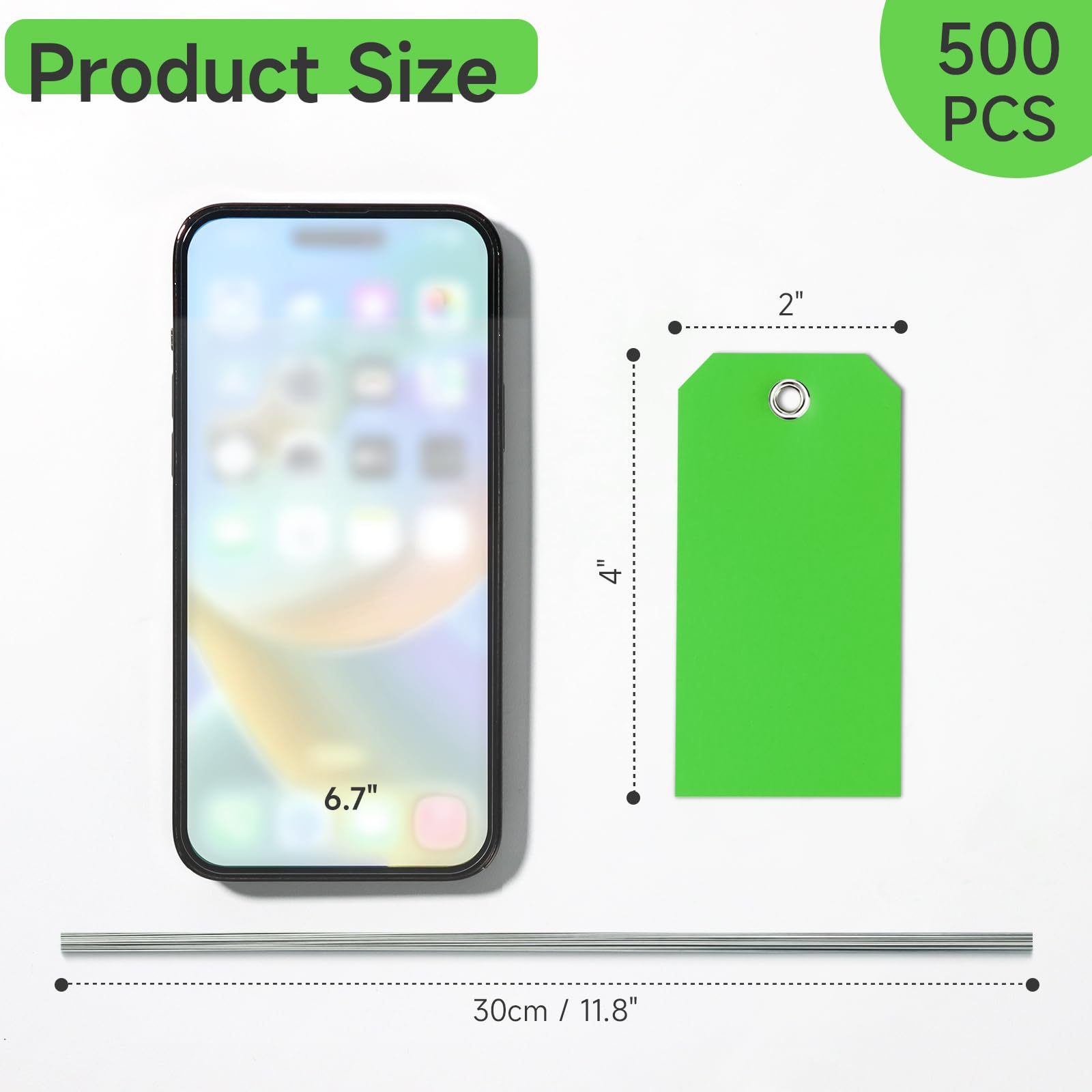 500 etiquetas de envío de plástico con alambre, etiquetas colgantes impermeables, etiquetas de etiquetado resistentes con cables de cuerda, etiquetas de etiquetado, etiquetas de etiquetado, etiquetas