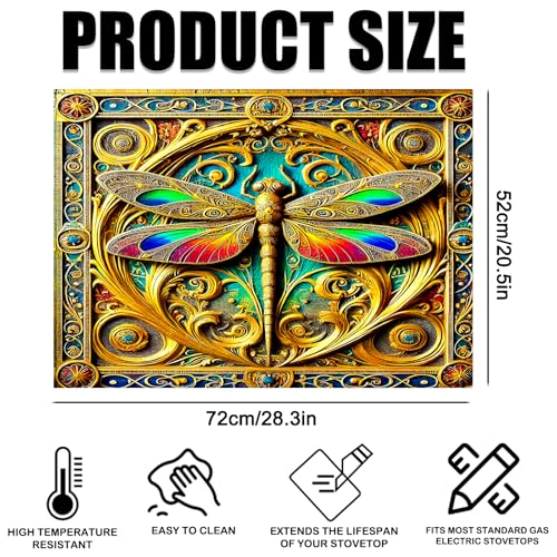 Image of Nuxovilar Dragonfly Stove Cover Diatom Mud 20.47x28.34 In