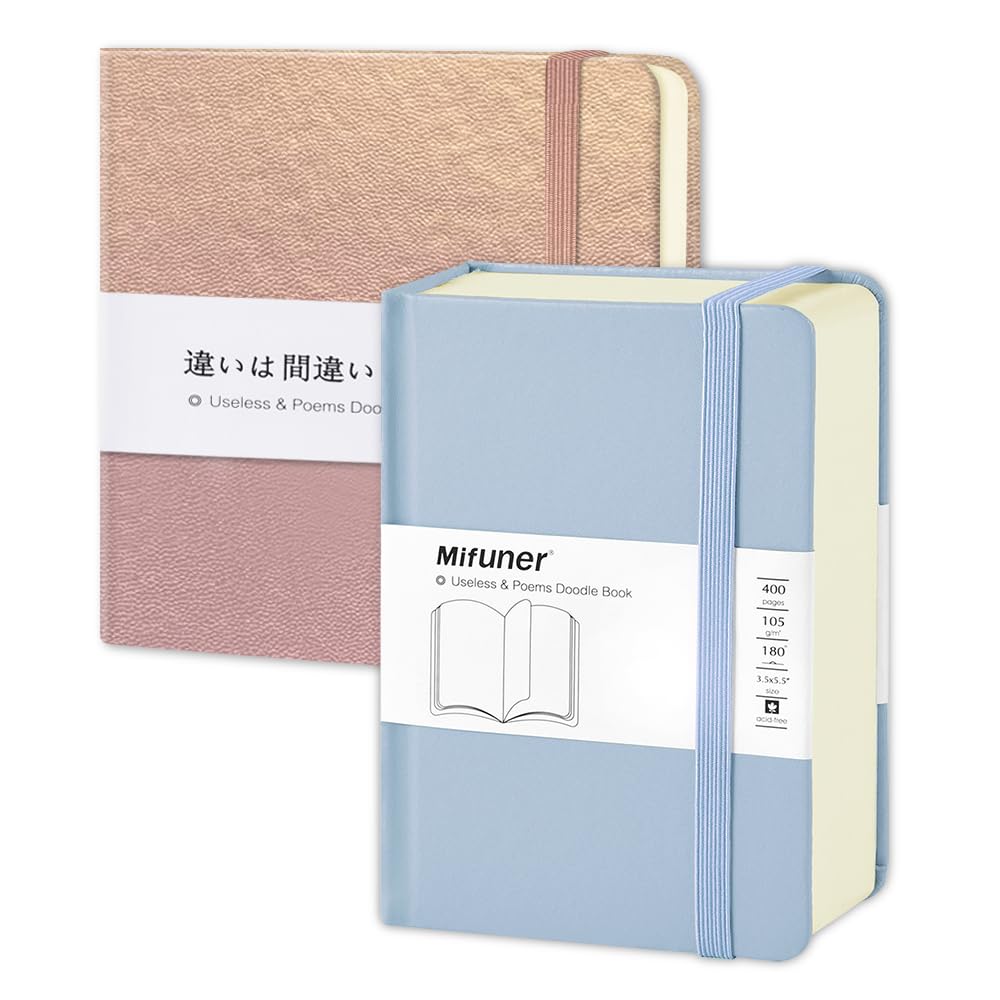 Mifuner Small Square 5x5 104 sheets 80gsm mermaid & 3.5x5.5 200 Sheets 105gsm Blue