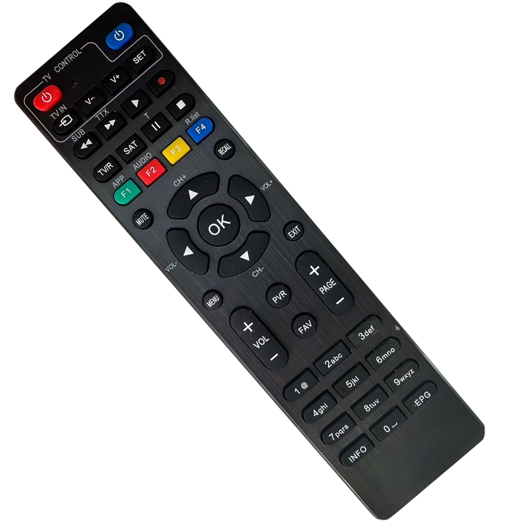 Telecomando di ricambio gia' programmato per decoder tivùsat DIGIQUEST